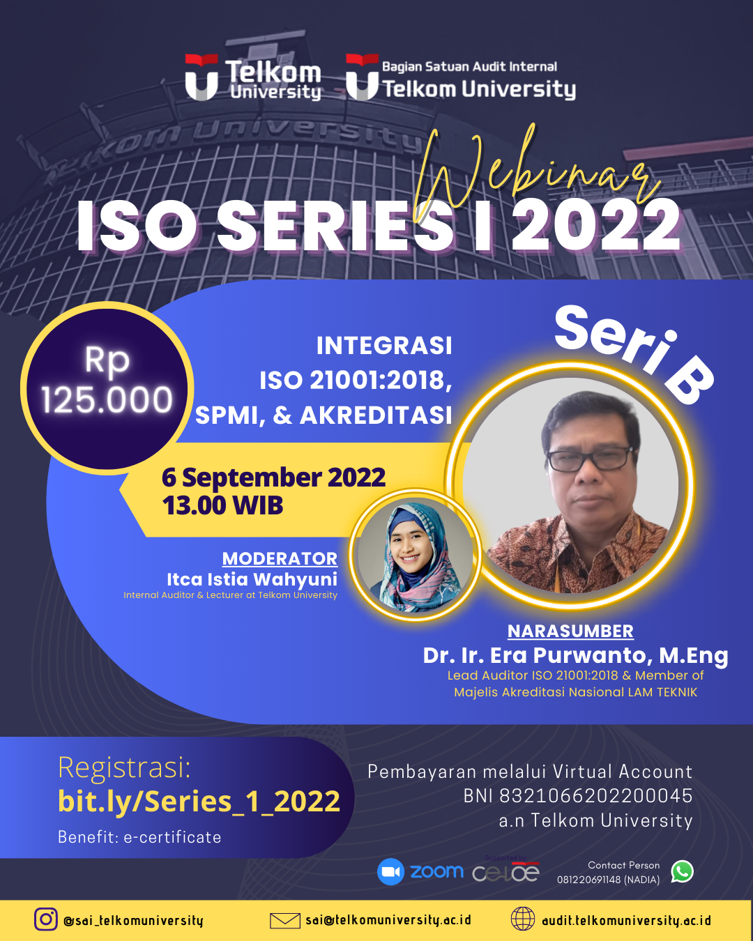Webinar Iso Series I 2022 Satuan Audit Internal Webinar Iso Series I 2022 Satuan Audit Internal